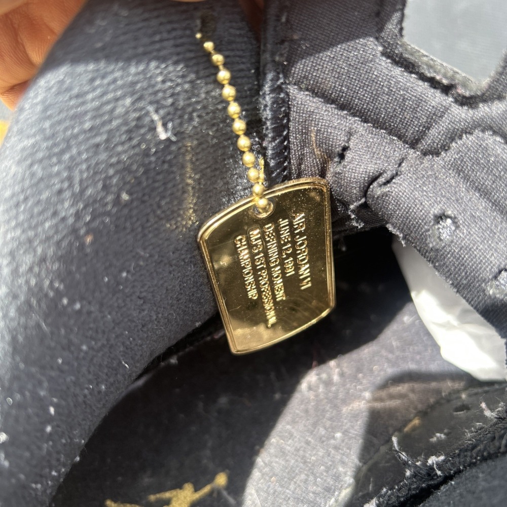 Air Jordan Retro 6 DMP 2020 Black/Gold Size 10 - Picture 7 of 8